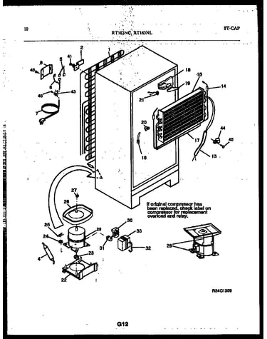 System and automatic defrost parts
