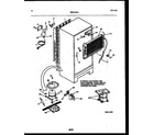 White-Westinghouse RT179NLW0 system and automatic defrost parts diagram
