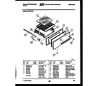 White-Westinghouse GF504KXW3 broiler drawer parts diagram