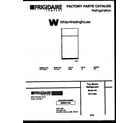 White-Westinghouse RT171NCW1 cover page diagram