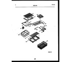White-Westinghouse RT171NCW1 shelves and supports diagram