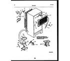White-Westinghouse RTG216NCD0 system and automatic defrost parts diagram