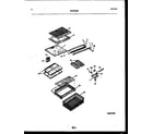 White-Westinghouse RT171NCW0 shelves and supports diagram