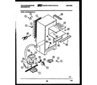 White-Westinghouse ACG150NLW1 system and automatic defrost parts diagram