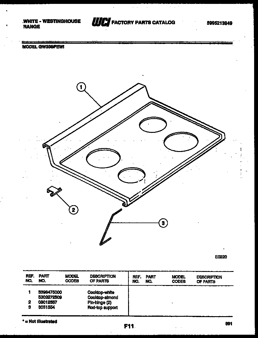 Cooktop parts