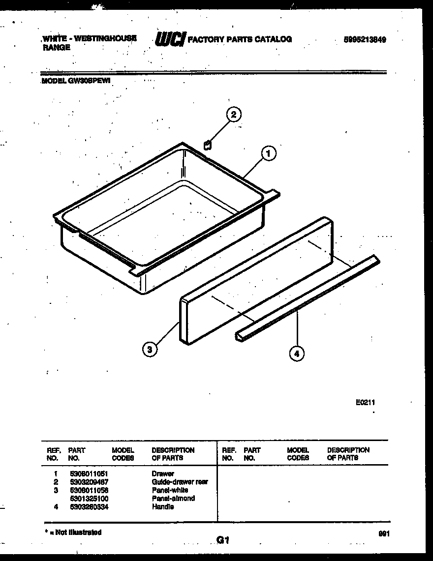 DRAWER PARTS