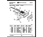 White-Westinghouse GF720ND3 broiler drawer parts diagram