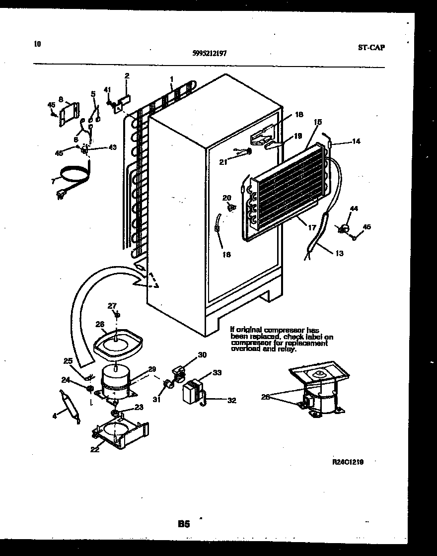 System and automatic defrost parts