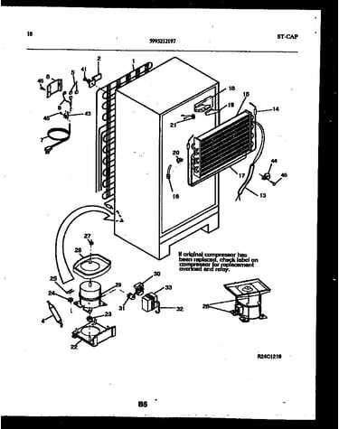System and automatic defrost parts
