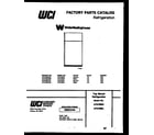 White-Westinghouse ATG150NCD0 cover page diagram