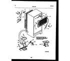 White-Westinghouse ATG150NCW0 system and automatic defrost parts diagram