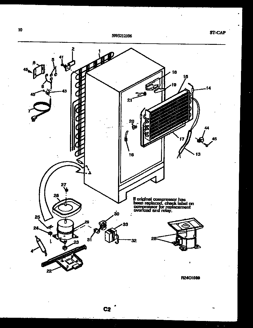 System and automatic defrost parts
