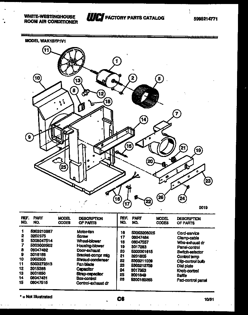 Electrical and air handling parts