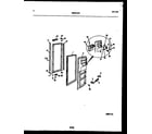 White-Westinghouse RS249NCD0 freezer door parts diagram