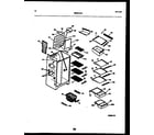 White-Westinghouse RS249NCW1 shelves and supports diagram