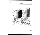 White-Westinghouse RS249NCW1 system and automatic defrost parts diagram