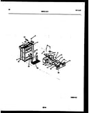 Ice door, dispenser and water tank