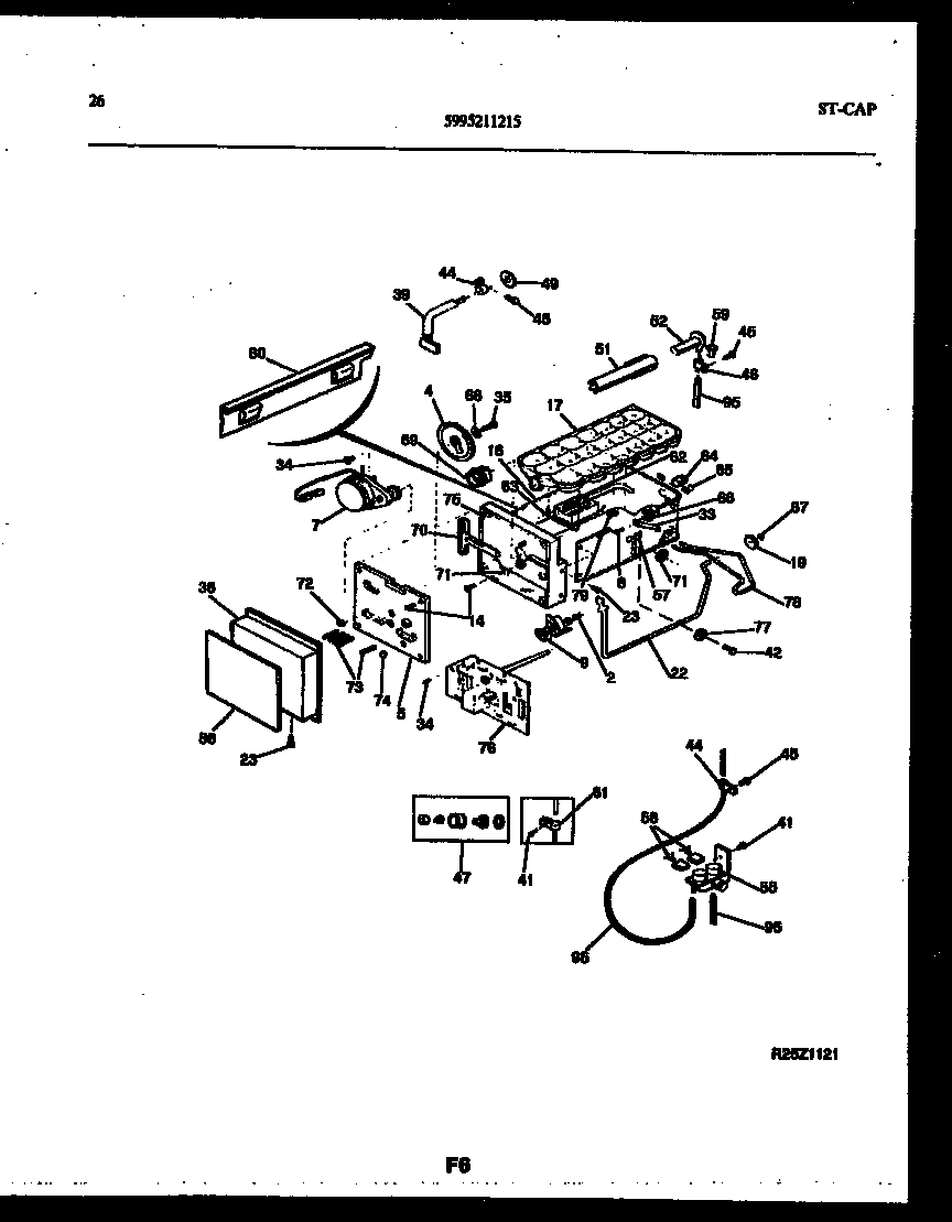 Ice maker and installation parts