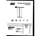 White-Westinghouse RS227MCW2 front cover diagram