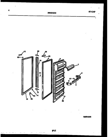 Refrigerator door parts