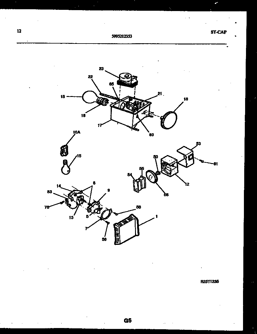 REFRIGERATOR CONTROL ASSEMBLY, DAMPER CONTROL ASSEMBLY AND F