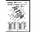 White-Westinghouse WAH096P2T1 cabinet parts diagram