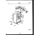 White-Westinghouse RT185NCW0 cabinet parts diagram