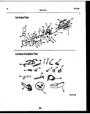 Ice maker and installation parts