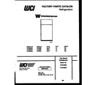 White-Westinghouse ATG185NCW0 cover page diagram