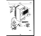 White-Westinghouse ATG185NLW0 system and automatic defrost parts diagram