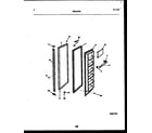 White-Westinghouse RS227NCH0 freezer door parts diagram