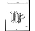 White-Westinghouse RS227NCH0 refrigerator door parts diagram