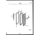 White-Westinghouse RSG192NCW1 freezer door parts diagram