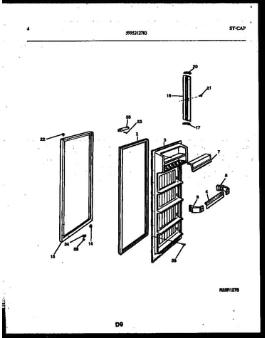 Refrigerator door parts