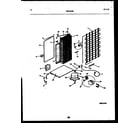 White-Westinghouse RSG192NCW1 system and automatic defrost parts diagram