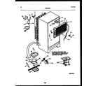 White-Westinghouse ATG180VNCD0 system and automatic defrost parts diagram