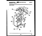 White-Westinghouse PRT134PCW1 cabinet parts diagram