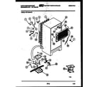 White-Westinghouse PRT134PCH1 system and automatic defrost parts diagram