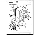 White-Westinghouse ACG130VNCW0 system and automatic defrost parts diagram