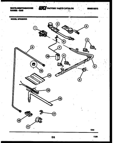 Burner, manifold and gas control