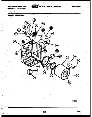 Cabinet and component parts