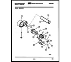 White-Westinghouse DE150KDW4 blower and drive parts diagram
