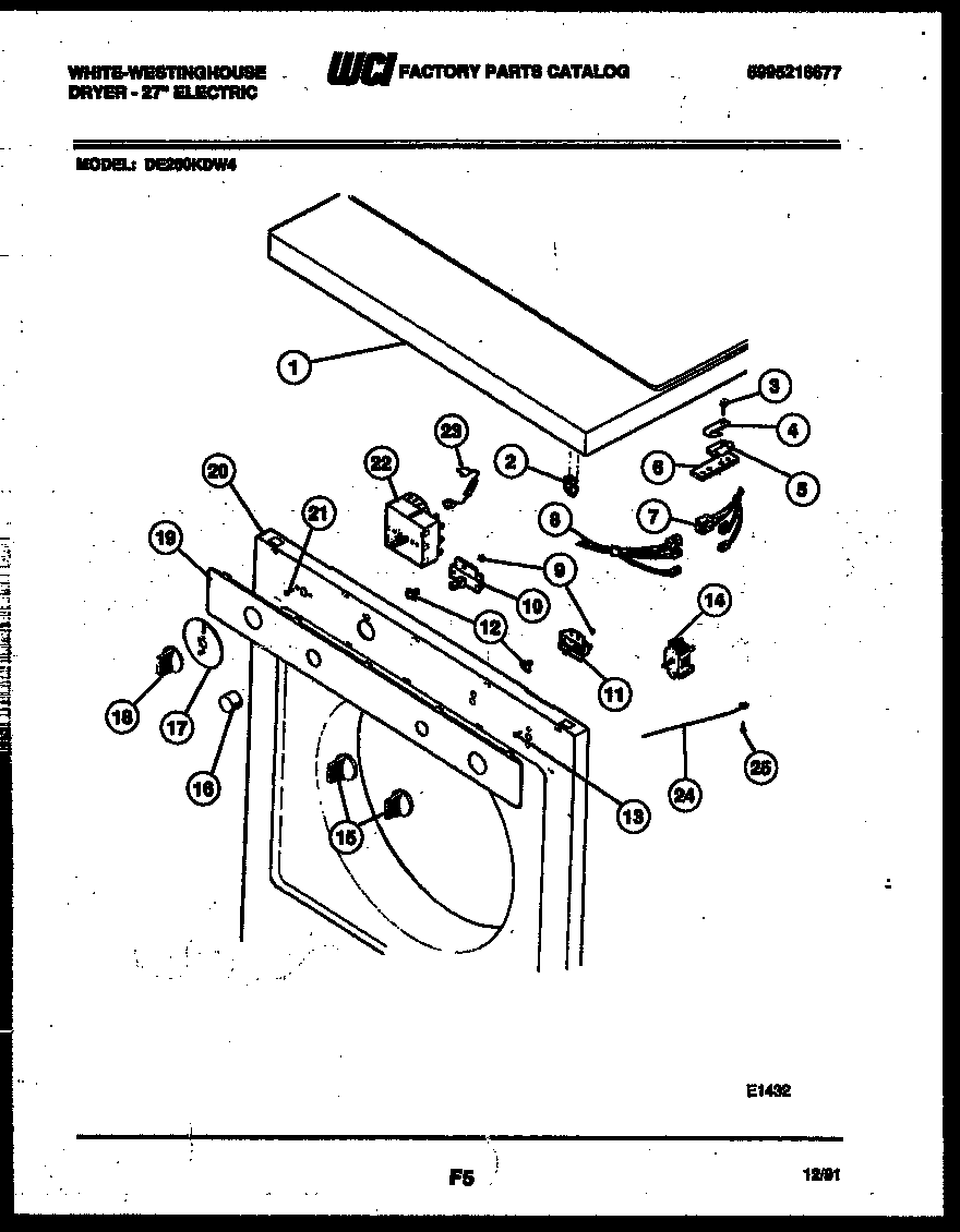 CONSOLE AND CONTROL PARTS