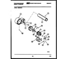 White-Westinghouse DE250KDW4 blower and drive parts diagram