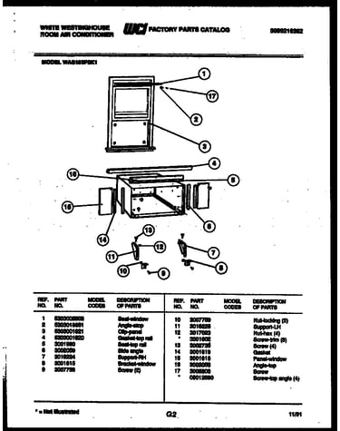 Cabinet and installation parts