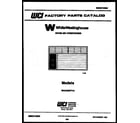 White-Westinghouse WAC062P7A1 front cover diagram