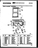 Cabinet and installation parts