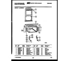 White-Westinghouse WAS256P2K1 cabinet and installation parts diagram