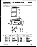 Cabinet and installation parts