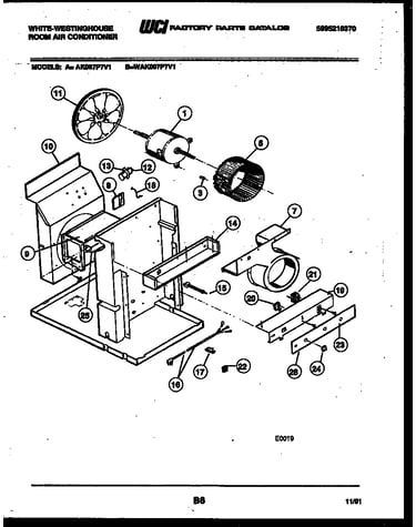 Electrical and air handling parts